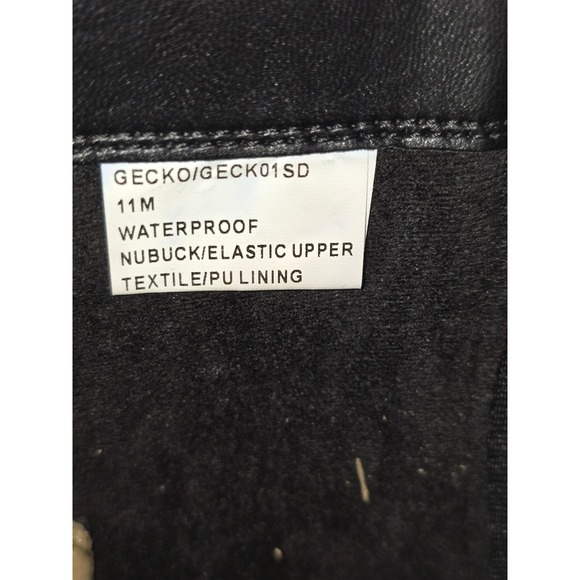 NWB Aqua College Waterproof Gecko Lace-Up Nubuck Leather Buckle Combat Boots‎ 11 - Picture 7 of 11